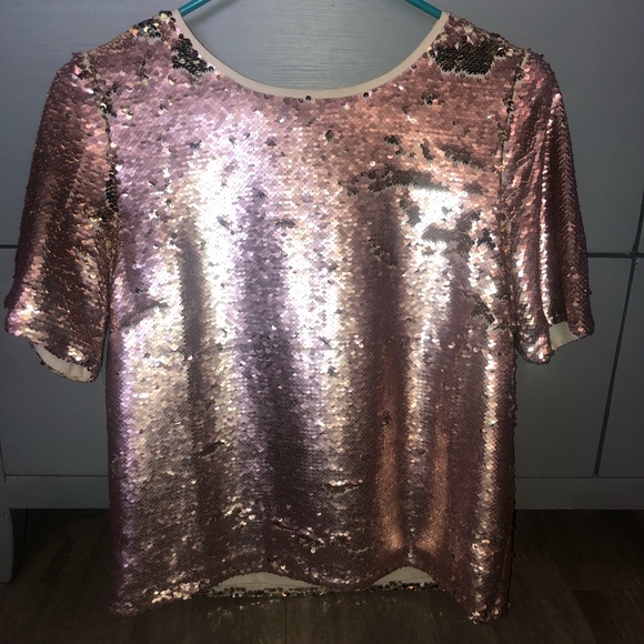 TopShop Sequin Top - Picture 5 of 6